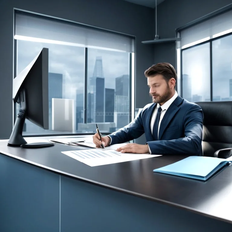 Corporate legal team collaborating in office
